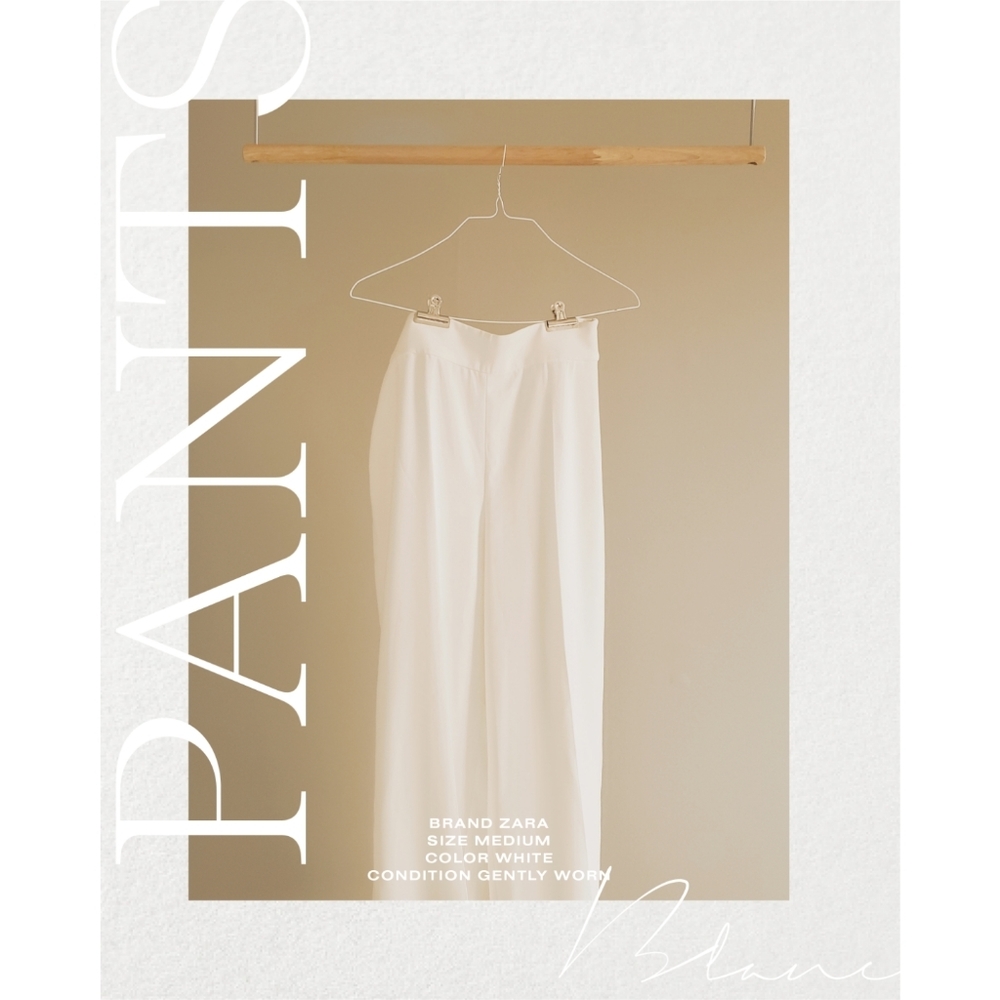 ZARA white pants